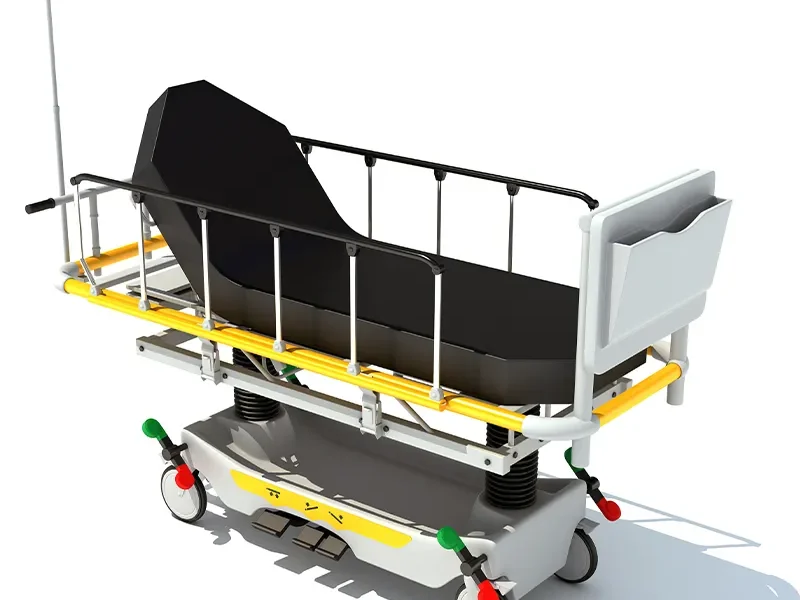 Hydraulic Rise-and-Fall Stretcher Cart